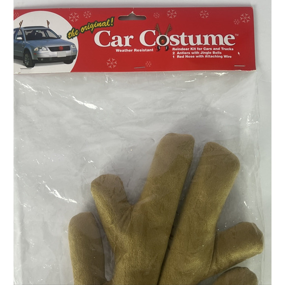 Reindeer Car Costume Kit Antlers Nose Rudolph Set Reindeer Christmas Holiday - Picture 5 of 7